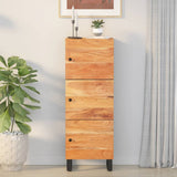Highboard with 3 Doors 40x33x110 cm Solid Wood Acacia&Iron 352930