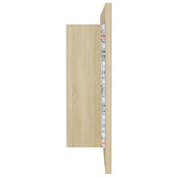 LED Bathroom Mirror Cabinet Sonoma Oak 100x12x45 cm Acrylic 804983