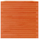 Garden Planter Wax Brown 70x70x68.5 cm Solid Wood Pine 3282476