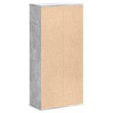 Bookcase Concrete Grey 50x25x105 cm Engineered Wood 852792
