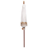 Balinese Parasol Cream 215 x 215 x 260 cm Cotton and Wood 42006455