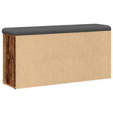 Shoe Bench Old Wood 102x32x50 cm Engineered Wood 857621