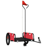 Bike Trailer Red and Black Oxford Fabric and Iron 94195