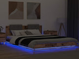 Bed Frame with Headboard Old Wood 160 x 200 cm Engineered Wood 3416337