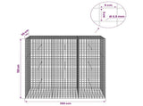 Gabion with 3.5 mm Wire and 5x5 cm Mesh 150x50x150 cm 3462357