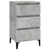 Bedside Cabinet Concrete Grey 40x35x70 cm Engineered Wood 819672