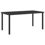 Garden Dining Set 5 pcs Black Poly Rattan 3380771