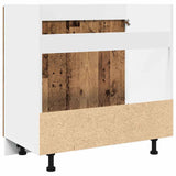 Sink Bottom Cabinet Lyon Old Wood 80x46x81.5 cm Engineered Wood 856077