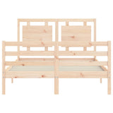 Bed Frame without Mattress 140x200 cm Solid Wood 3194051