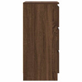 Sideboard Brown Oak 37.5x35x76 cm Engineered Wood 861730