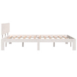 Bed Frame without Mattress White 120x190cm Small Double 810466