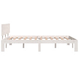 Bed Frame without Mattress White 120x190cm Small Double 810466