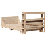 Bed Frame without Mattress 100x200 cm Solid Wood Pine 3306465