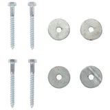 ZNTS Earth Anchors 10 pcs 10x60 cm Galvanised Metal 145503