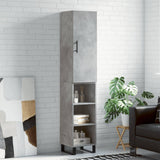 Highboard Concrete Grey 34.5x34x180 cm Engineered Wood 3199005