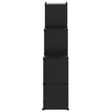 Storage Cube Organiser Black PP Plastic, Steel Medium Lightweight 340547