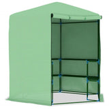 Greenhouse Green PE mesh fabric, powder-coated steel 227x223 cm 48166