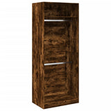 Wardrobe Smoked Oak 80x50x200 cm Engineered Wood 3307796