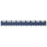 Garden Planter with Pegs Blue Grey 363.5x43.5x43.5 cm PP 368029