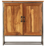 Sideboard Recycled Teak and Steel 65x30x70 cm 246279