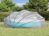 Pool Dome Folding Manual Transparent 500 x 500 x 236 cm PVC 42001124