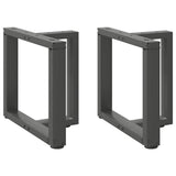 Coffee Table Legs T-Shaped 2 pcs Anthracite 50x25x cm Steel 4013030