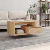 Coffee Table Sonoma Oak 90x49x45 cm Engineered Wood 831023