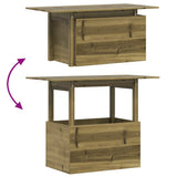 Garden Table 100x50x75 cm Impregnated Wood Pine 844912