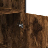 Highboard Smoked Oak 79.5x35.5x137.5 cm Engineered wood 3295309