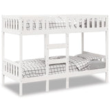 Bunk Bed White 90x190 cm Solid Wood Pine 3308605
