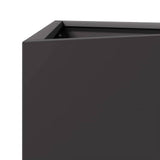 Garden Planter Black Triangular 30x26x75 cm Steel 851143