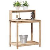 Potting Table with Shelves 82.5x50x109.5 cm Solid Wood Pine 832407