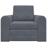 Sofa Bed Dark Grey 98 x 71 x 83 cm Velvet 4106667