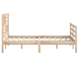 Bed Frame without Mattress Solid Wood 140x200 cm 3101088