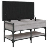 Shoe Bench Grey Sonoma 82x42x45 cm Engineered Wood 835195