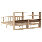 Bookcase Bed without Mattress 200x200 cm Solid Wood Pine 3321712