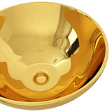 Wash Basin 32.5x14 cm Ceramic Gold 143484