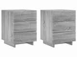 Bedside Cabinet 2 pcs Grey Sonoma 33.5 x 34.5 x 60 cm 8011436