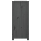 Side Cabinet Grey 100x40x90 cm Solid Wood Pine 821771