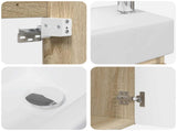 Bathroom Vanity Unit with Tap Sonoma Oak 45.5 x 22.5 x 84 cm 889473