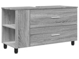 Bathroom Vanity Unit Grey Sonoma 80 x 35 x 60 cm 889391