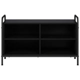 TV Cabinet 80 x 39.5 x 50 cm Black Oak Engineered Wood 8013752