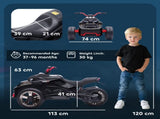 12V Kids Electric Ride On Car with 3 Wheeler, MP3 Player, Horn, 2 Speeds, LED Lights for Boys & T3398P422429