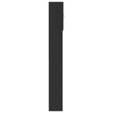 Washing Machine Cabinet Black 64x24x190 cm Engineered Wood 862390