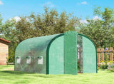 3 x 2 Polytunnel Greenhouse, with Windows and Doors - Green T3398P311644
