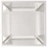 Garden Planter 5 pcs Silver 40 x 40 x 15 cm Stainless Steel 873819