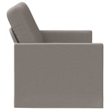 2 Seater Sofa Taupe 130 x 81 x 82 cm Fabric 42041046