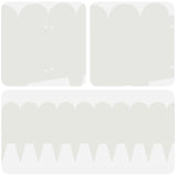 Lawn Edging 10 pcs 103 x 25 cm Steel White 8008696