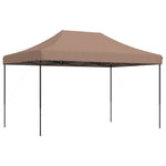 ZNTS Foldable Party Tent Pop-Up Brown 440x292x315 cm 4004964