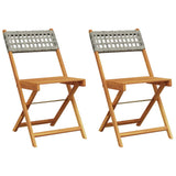 Bistro Chair Set of 2 Grey 367676